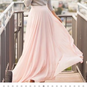 Morning Lavender High Waisted Maxi Skirt